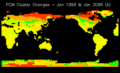 PCM Cluster Changes - Jan 1998 & Jan 2098 (A)